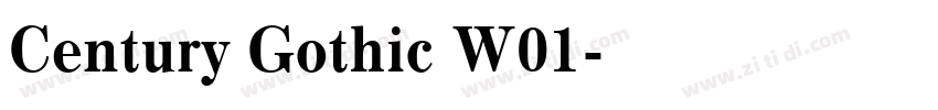 Century Gothic W01字体转换 Century Gothic W01字体转换